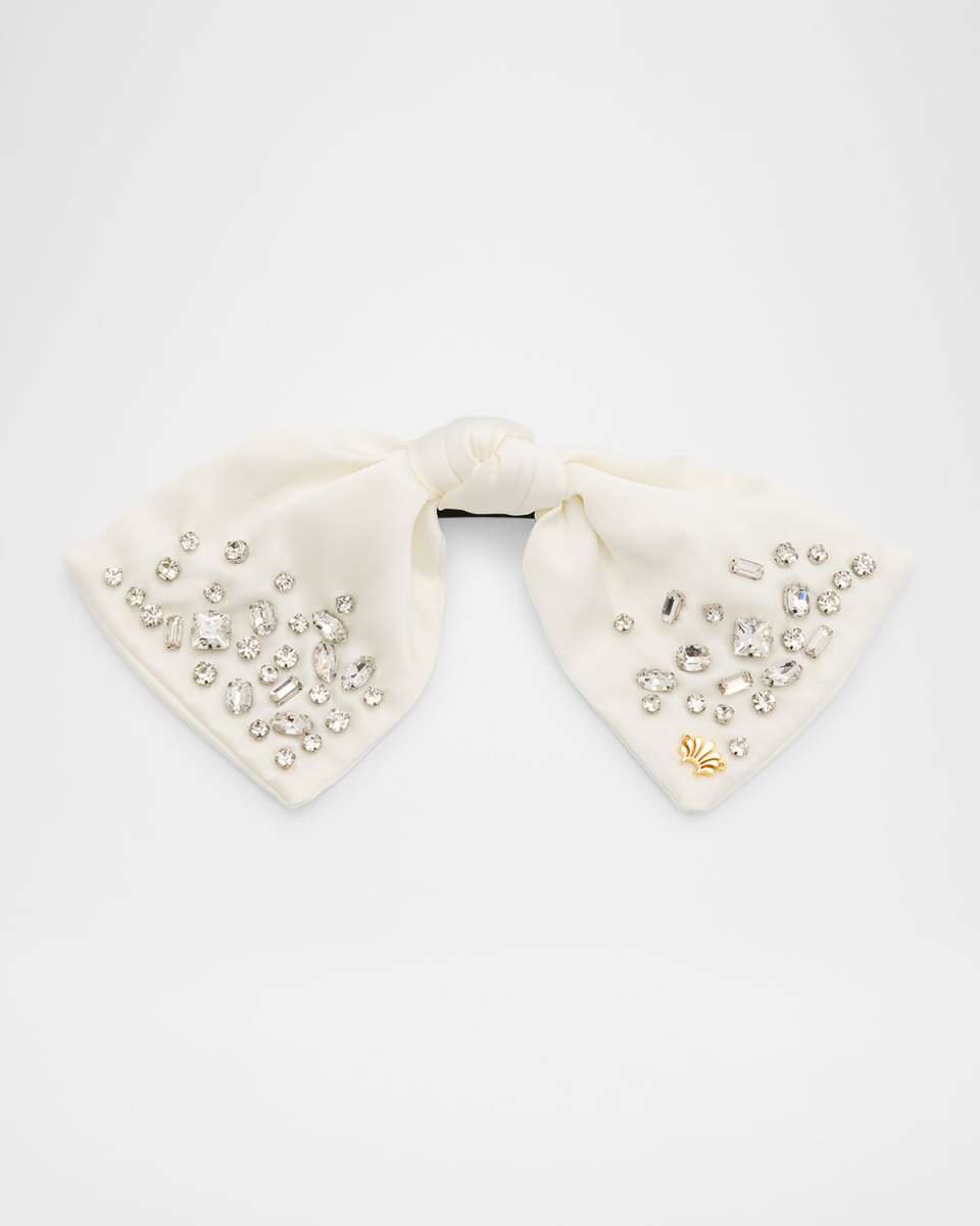 Paloma Jeweled Bow Barrette